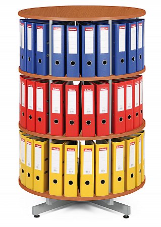 Archivační otočná skříň - 2 patra - šedá